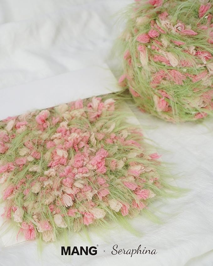 Hand Spun Art Yarn 2 Pack of 50g/Skein Fancy Yarn Multifiber Multicolored with Hand Blended Handmade for Jewelry Making Junk Magazines Knitting Crafts Textile Decorative Tassels Card Making