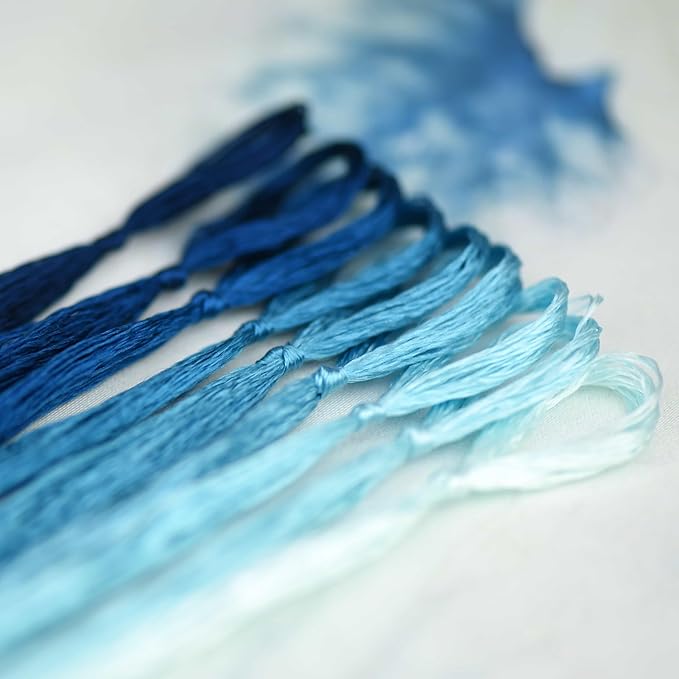 Natural 100% Mulberry Handmade Embroidery Silk Thread Silk Floss (64)