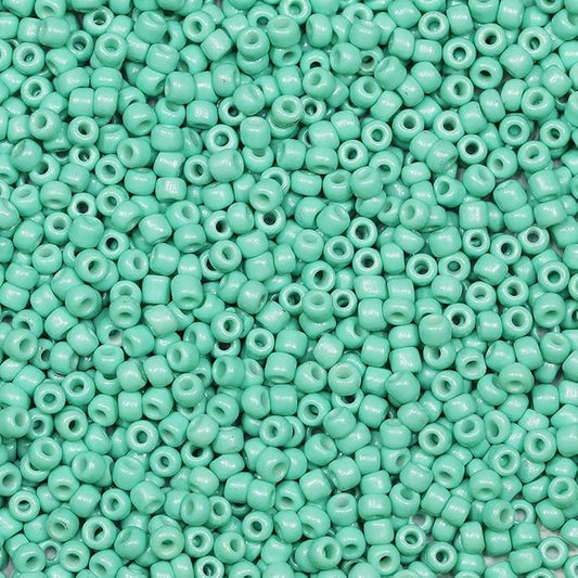 Bala&Fillic Turquoise Color 3mm Seed Beads About 3600pcs/100Grams in Bag, 8/0 Glass Craft Beads for Making Bracelet and Necklace (Turquoise)