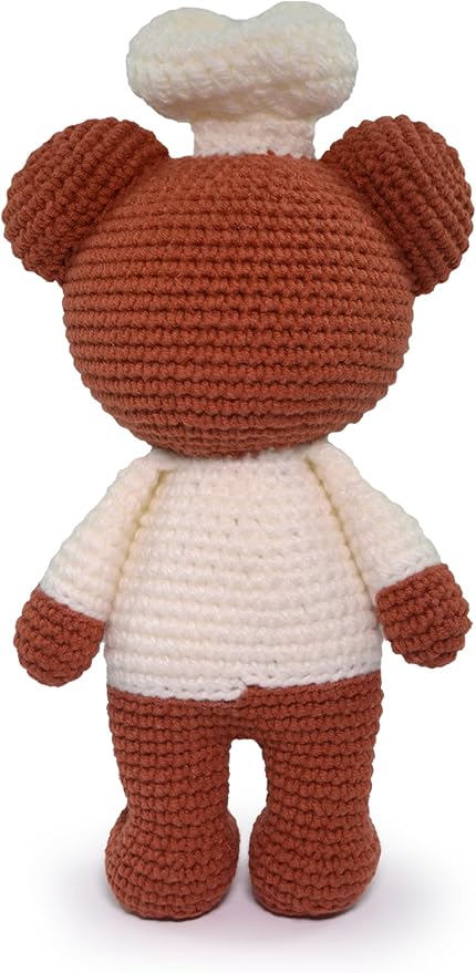 CIRCULO Amigurumi Crochet Kit - Cuddy Teddy Bears - All Included, Easy Instructions - Intermediate - Premium Amigurumi Yarn for Crocheting – Toby