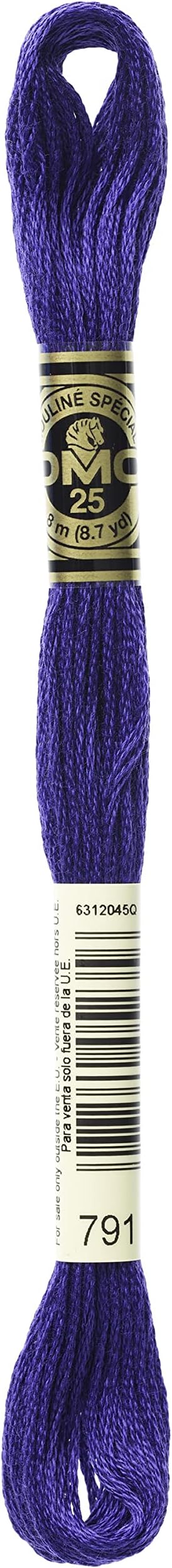 DMC 6-Strand Embroidery Cotton Floss, Very Dark Cornflower Blue