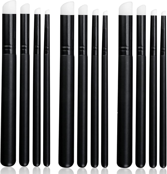 UNIMEIX Dry Brush Miniature Painting Dry Miniature Painting Set Hobby Detail Blending Brushes for Effortless Miniature Painting, Watercolor Paint(4X3 Pack)