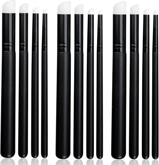 UNIMEIX Dry Brush Miniature Painting Dry Miniature Painting Set Hobby Detail Blending Brushes for Effortless Miniature Painting, Watercolor Paint(4X3 Pack)