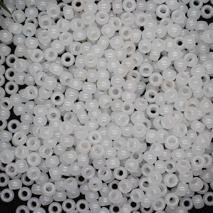 NikkiGuo 1000pcs Pony Beads, 15 Color Kandi Beads for Bracelets Making Kit, Hair Braids Crafts Jewelry Making Crafts Friendship Necklace Earrings DIY (UV Color Mixing)