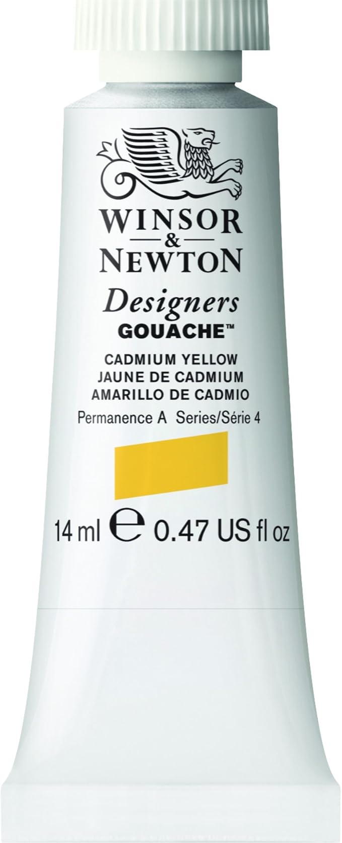Winsor & Newton Designer's Gouache, 14 ml (0.47oz) tube, Cadmium Yellow