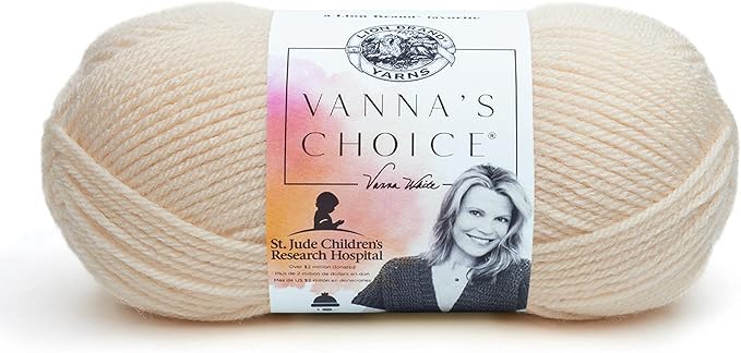 Lion Brand Yarn, Vanna’s Choice Premium Soft Yarn for Crocheting, Knitting, and Crafts, Fisherman, 1 Pack