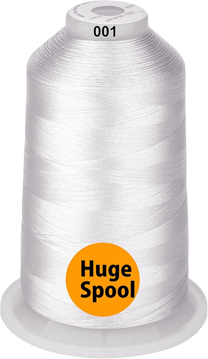Simthread - 33 Selections - Various Assorted Color Packs of Polyester Gray Embroidery Machine Thread Huge Spool 5500Y for All Purpose Sewing Embroidery Machines - Essential Color 3