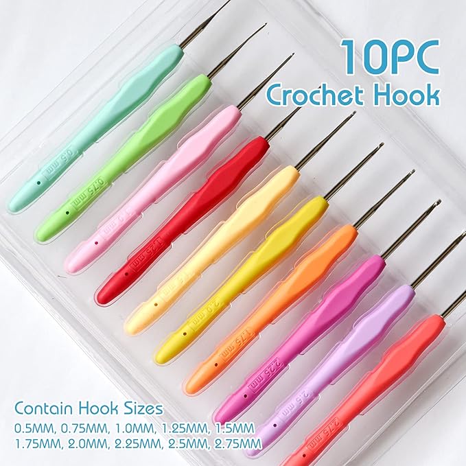 COLORED BIRD 21 PCS Size 8 Cotton Crochet Thread with kit in Ball Craft Yarn for Knitting and Crochet Perfect Beginner Kit