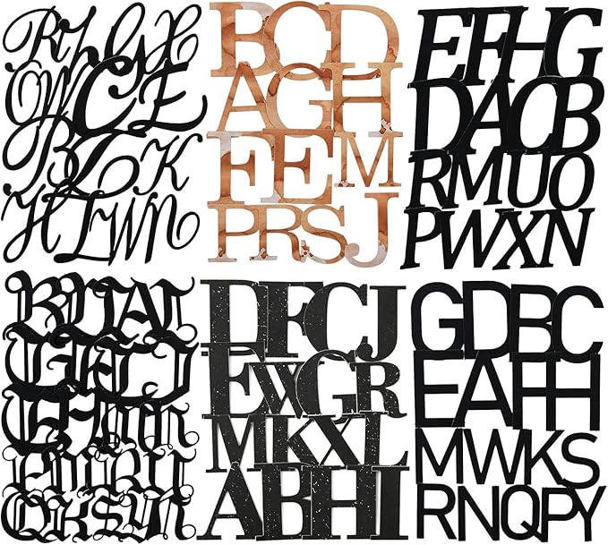 Alphabet Cardstock Sticker Set, 156Pcs Bold Letter Stickers for Scrapbooking, Journaling, Junk Journal Supplies, and DIY Crafts