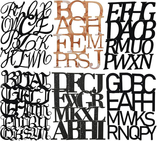 Alphabet Cardstock Sticker Set, 156Pcs Bold Letter Stickers for Scrapbooking, Journaling, Junk Journal Supplies, and DIY Crafts