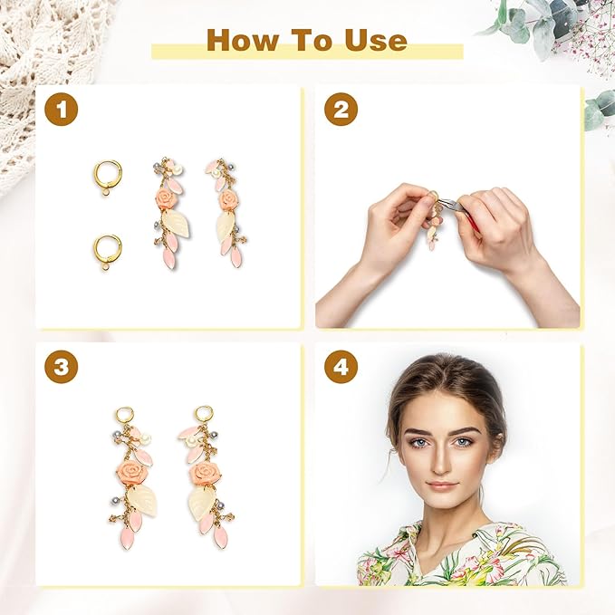 yaugkh 18k gold filled earring hooks hypoallergenic lever back huggie earwires dangle findings for jewelry making supplies