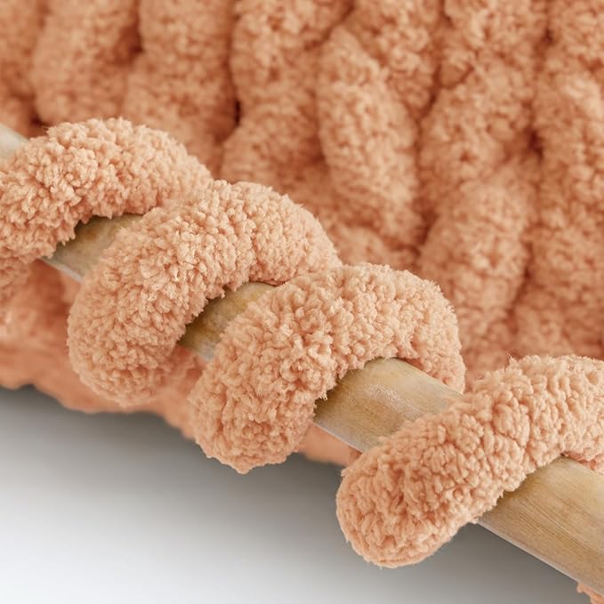 Jumbo Chunky Yarn for Hand Knitting - Super Thick Chenille Chunky Yarn for Crocheting - Extra Soft Bulky Fluffy Blanket Big Yarn 8 Jumbo Pack (27yds,8 oz Each Skein)