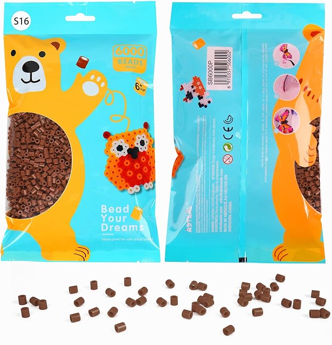 artkal fuse beads 6000 melty beads compatible perler and hama bead, s13