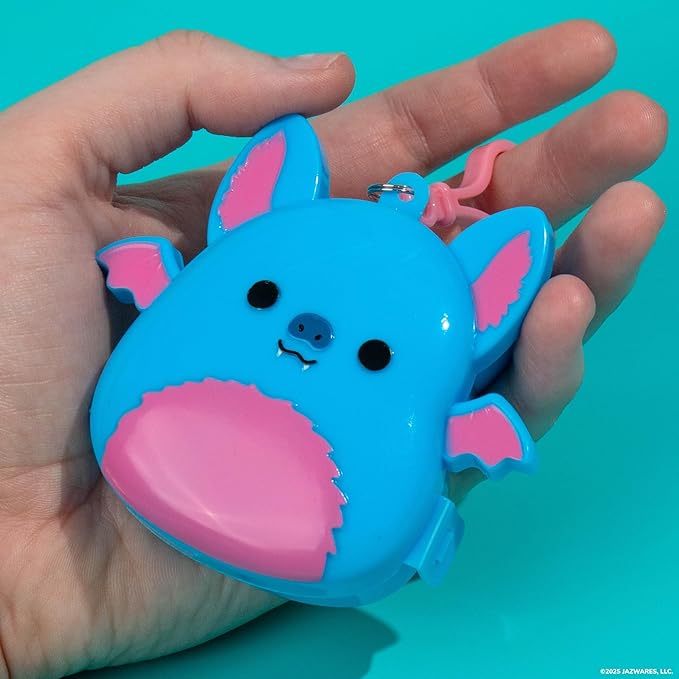 Original Squishmallows Boyle The Bat Bracelet Kit, Makes 3 Accessories, Fun Beads and Charms, Bonus Keychain, Friendship Jewelry Making Set, Gifts for Girls, Craft Kits, Arts and Crafts for Kids