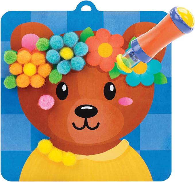 Educational Insights Pom Pom Kit: Animal Dress Up - Arts and Crafts for Kids 4-6, DIY Arts & Crafts Kits, Kids No Mess Activities, Preschool and Kindergarten Crafting Set, Toddler Craft Supplies