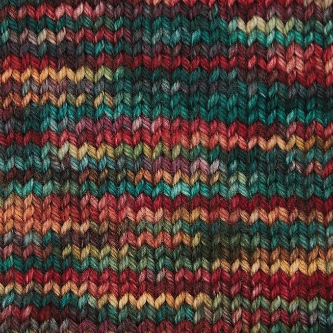 KnitPro Symfonie Fingering Weight Hand Dyed Variegated Yarn Skein | Extra Fine Merino Wool & Polyamide Blend for Knitting & Crocheting, Oeko-TEX Certified 400m, 100g | Terra Party Lights