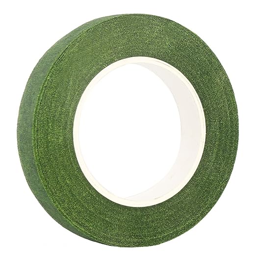 DECORA 1/2" Wide 3 Rolls Green Floral Stem Wrap Tapes for Bouquets and Brooch