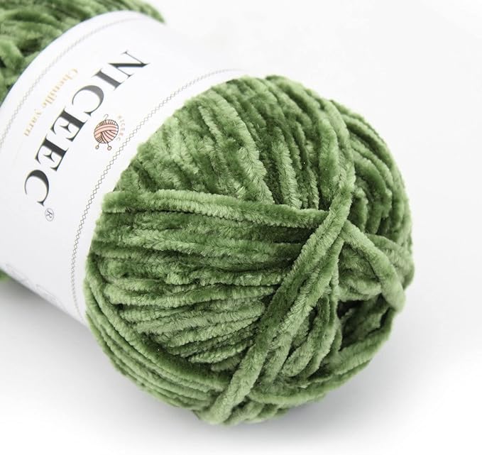 NICEEC 6 Skeins Soft Chenille Yarn Assorted Colors Blanket Yarn for Knitting Fancy Yarn for Crochet Weaving DIY Craft Total Length 6×85m (6×93yds, 6×50g)_Halloween Series