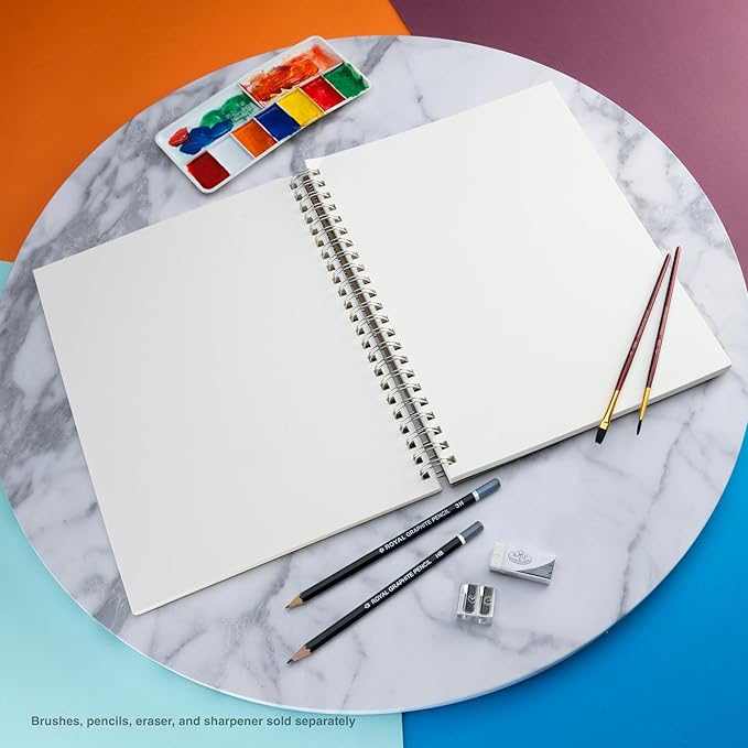Bee Paper - 9"x 12" Super Deluxe Mixed Media Sketching Pad, 60 Sheets