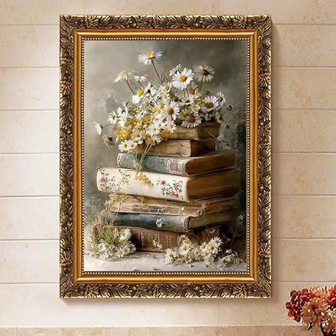 ARPADAMO Diamond Art Kits for Adults,5D Book Diamond Painting DIY Flower Diamond Art Diamond Painting Kits for Adult,Round Full Drill Diamonds, Diamond Art Kits for Home Decor-12x16inch