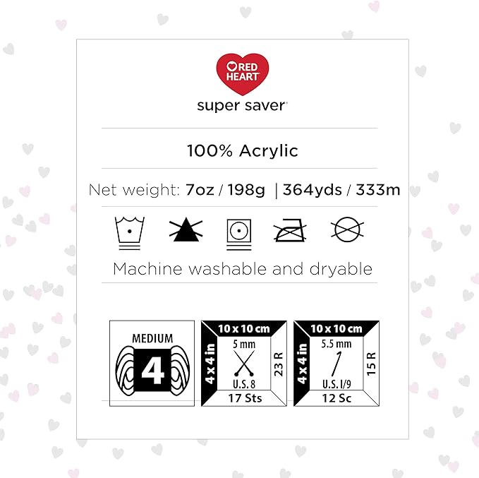 Red Heart Super Saver Ombre Marigold Yarn - 2 Pack of 283g/10oz - 100% Acrylic - #4 Worsted (Medium) - 482 Yards - Knitting/Crochet