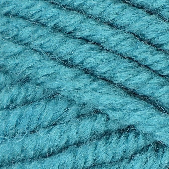 Estako Megastar, 75% Acrylic 25% Wool Yarn, Soft, Chunky Bulky Weight #5 for Crochet and Knitting 3.52 Oz (100g) / 120 Yrds (110m) (64066 - Water Green)