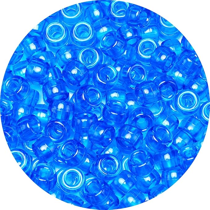 eppingwin beads and bead assortments (1000 pony beads-blue transparent)…
