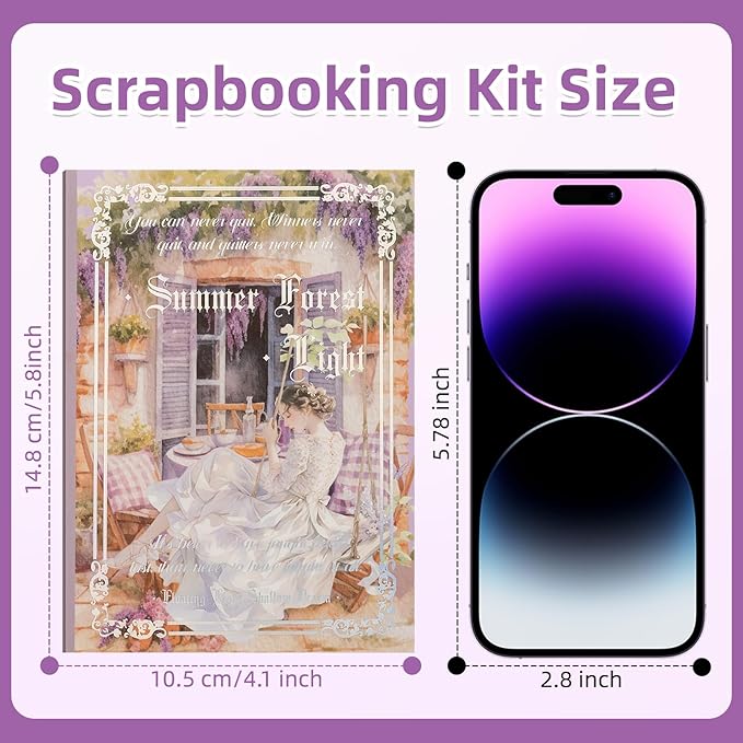 Uideyvi Summer Theme Sticker Scrapbooking Supplies for Junk Journal, 20 Sheets PET Stickers(TZ-001-006)