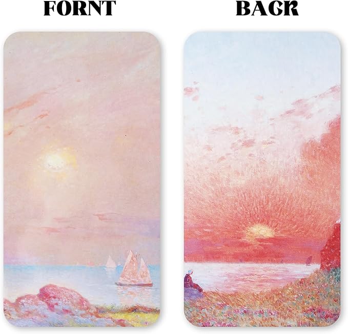 40Pcs Empty Half Pans with Magnetic Stripe Watercolor Paint Travel Tin Palette Case, Artist Paints Half Pan Kits for DIY Watercolor Oils or Acrylics Painting Art Drawing Pink Sunset