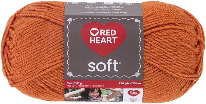 Red Heart Soft Yarn, Tangerine