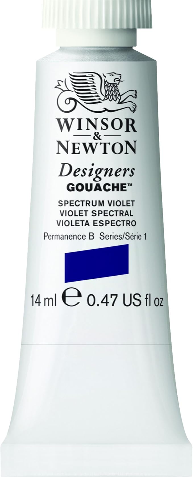 Winsor & Newton Designer's Gouache, 14 ml (0.47oz) tube, Spectrum Violet
