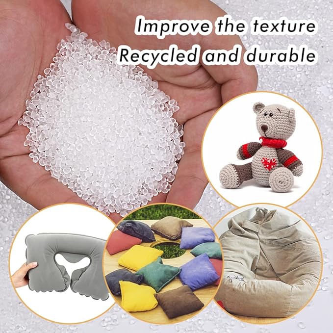 Stuffing Beads, 8.8oz Weighted Beads for Stuffed Animals, Craft Poly Pellets Weighted for Stuffed Animals - 250g