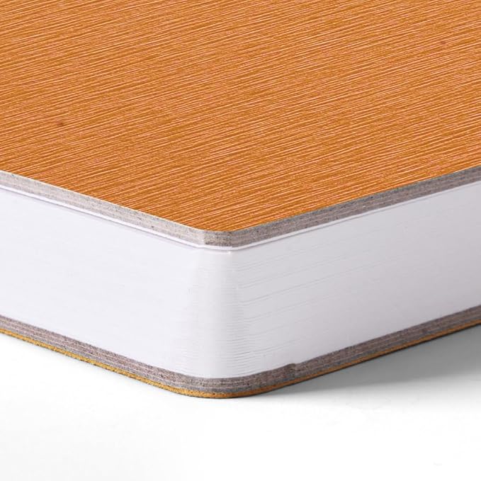 Orange Color Hardcover Sketchbook Square Hardbound Sketch Journal 4.7 x 4.7 Inch 42 Sheets Art Book 250GSM Ultra Smooth Paper Ideal for Pencils,Water Color Pen,Marker Pen