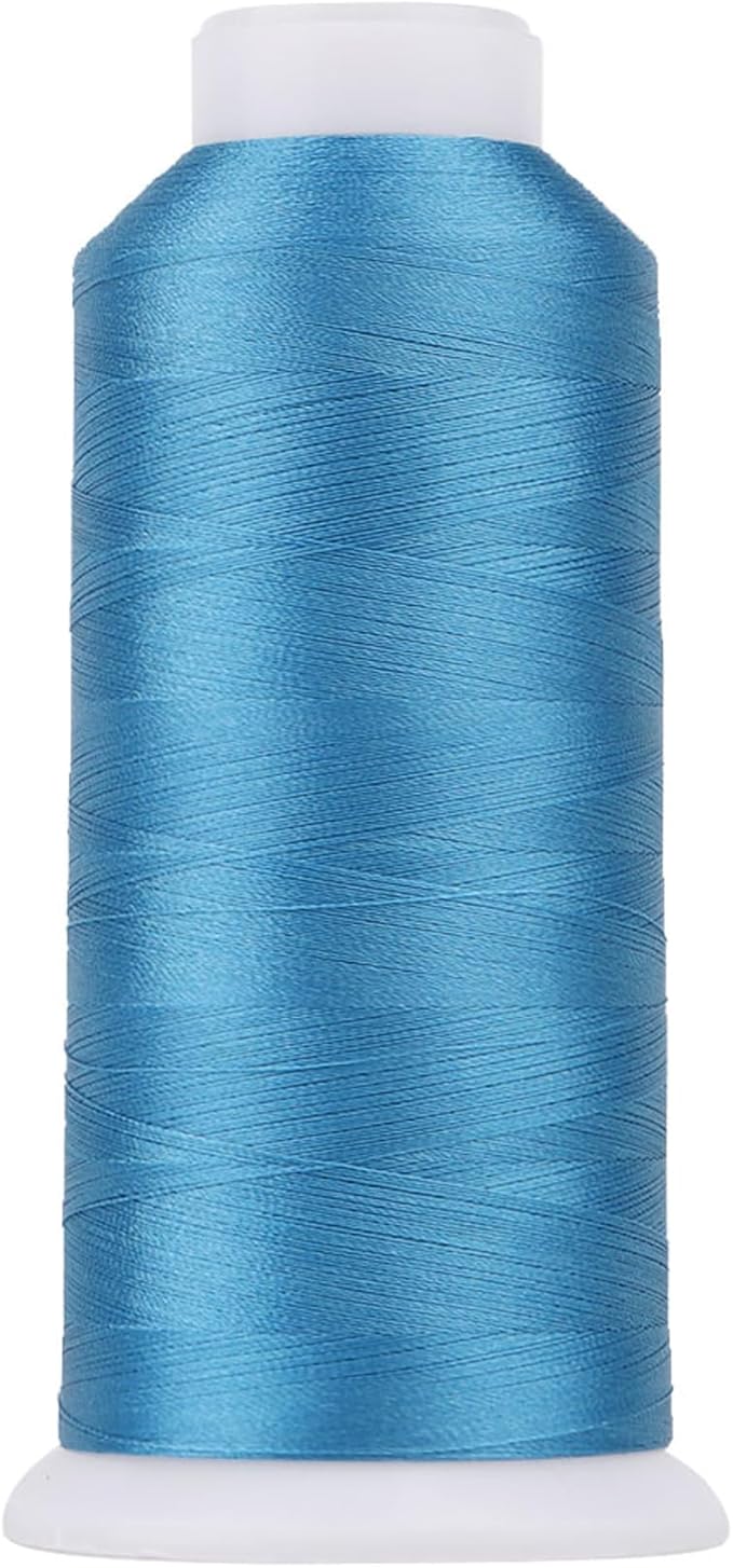 High Tenacity Polyester Embroidery Machine Thread 40WT(120D/2) 4000M Per Spool for Commercial and Domestic Embroidery Machine (Work Shirt-1828)