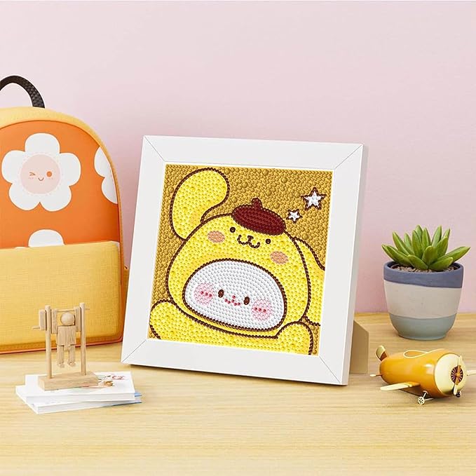 YSUNETER Diamond Painting Kits for Kids Beginner - Framed DIY 5D Full Drill Diamond Art Kits for Children, Cute Animals Round Crystal Rhinestone Gem Art Crafts Home Wall Art Decor 5.9 x 5.9 Inches
