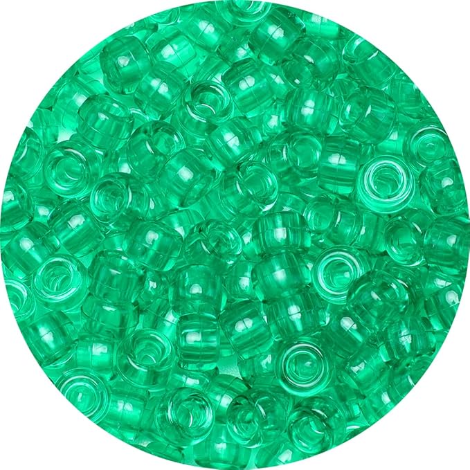 eppingwin beads and bead assortments (1000 pony beads-green transparent)…