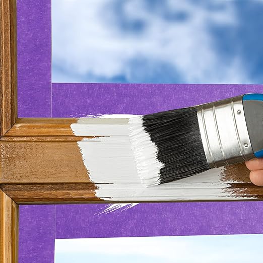 Purple Painters Tape,2 inch x 60 Yards x 3 Rolls (180 Yards Total) - Medium Adhesive Masking Tape for Painting,Labeling,DIY Crafting,Decoration and School Projects
