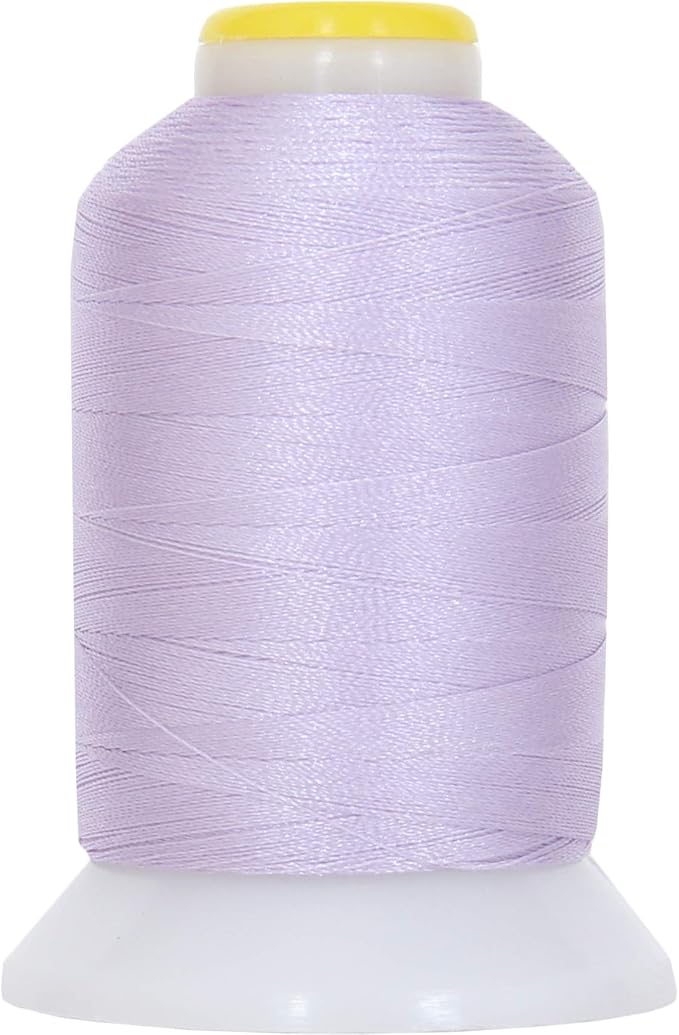 Threadart 60 Weight Micro Embroidery Thread | Fine Line Lettering & Bobbin Thread | 1000m Spools - 30 Colors Available - Lavender