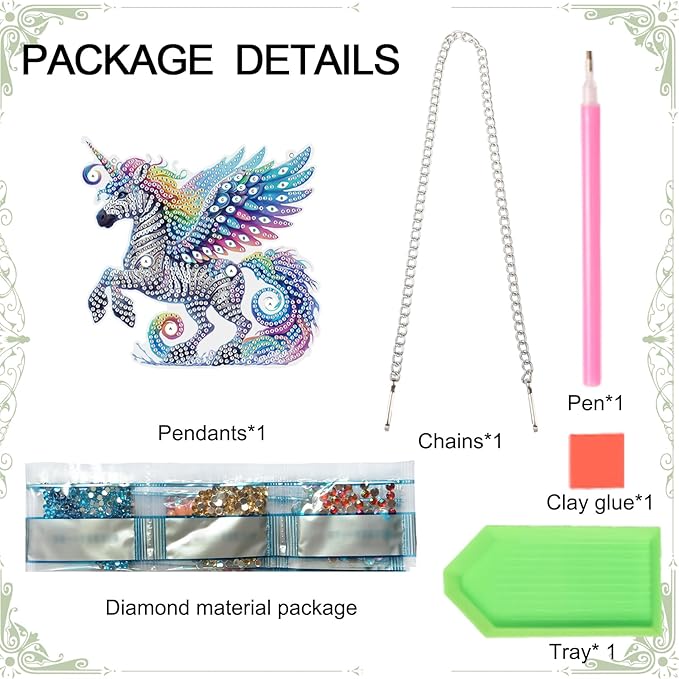 AiYuanzsh Rainbow Zebra Diamond Painting Pendant, DIY Diamond Art Sparkling Acrylic Hanging Decoration, Unique Zebra Design Wall Art Craft Kit for Adults