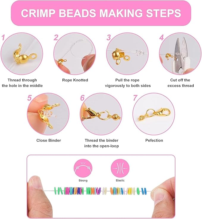 LZOUOWO 16300 4mm Glass Seed Beads for Bracelet Making Kit with Letter Beads for Friendship Bracelet, Clay Heishi Disc Beads Charms Elastic String for Concert Jewelry Making DIY Creative Gift