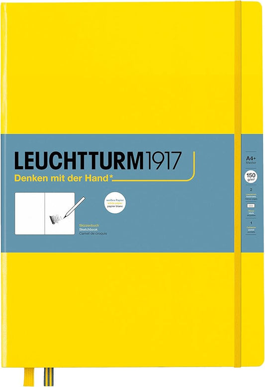 Leuchtturm1917 - Master A4 Hardcover Sketchbook (Lemon) - 112 Pages of 150g/m² Paper