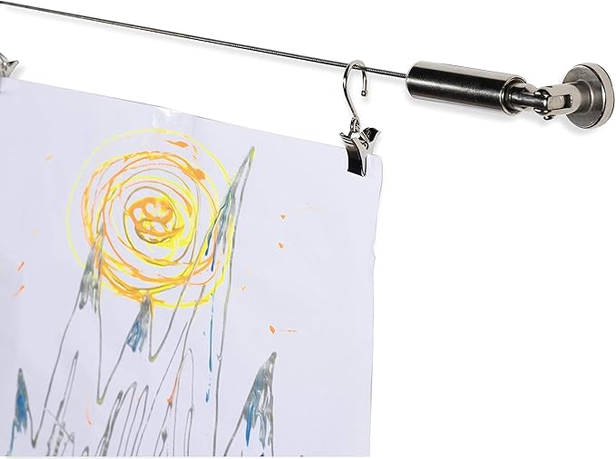 Wallniture Curtain Drape Wire Rod Set for Tapestry, Kids Crafts, Wall Decor Picture Hanging Kit