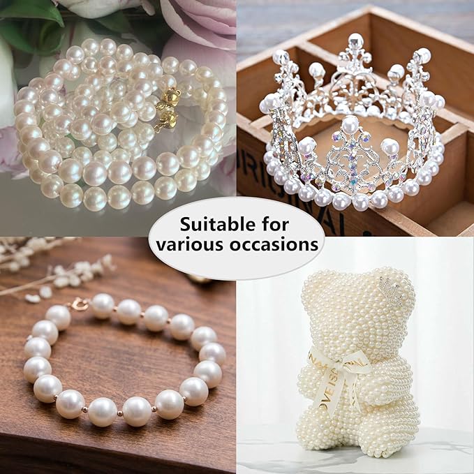 DIY Pearl Bracelet Making Kit-520pcs Real Shell Pearls & Starter Tool Set,Jewelry Craft Supplies for Women,Creative Beading Kit with Storage Box-Ideal for Birthday,Party Favors（520PCS）