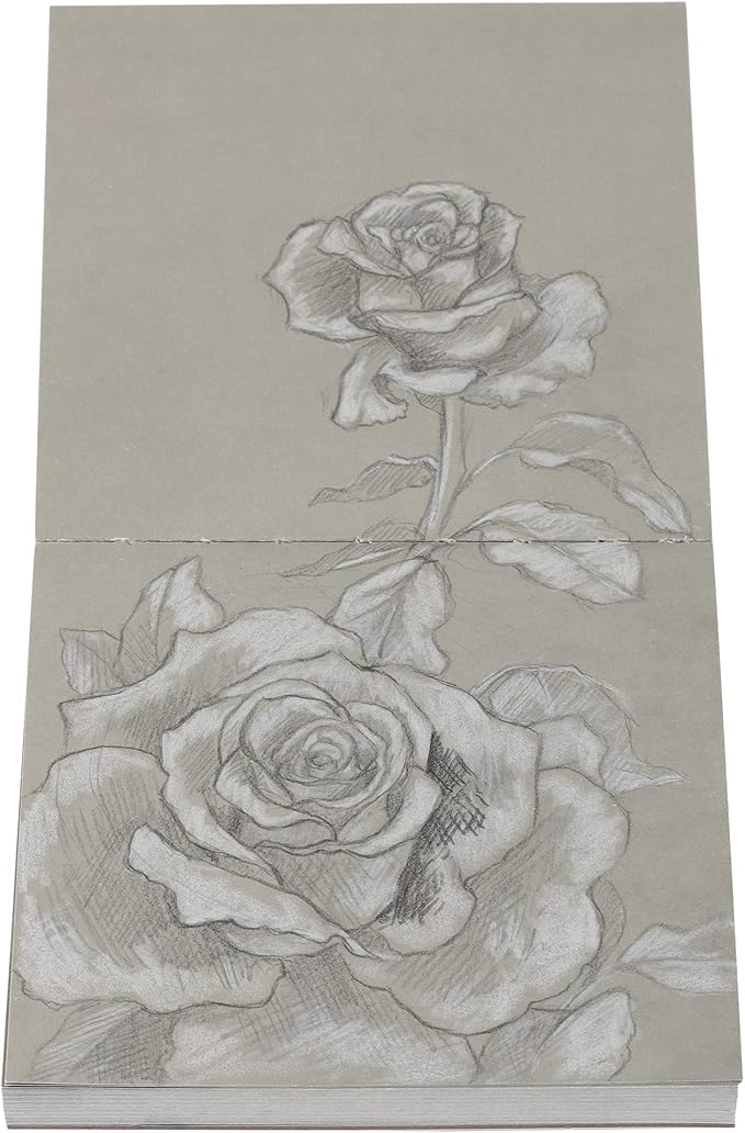 SoHo Urban Artist Brick Sketchbook Journals for Sketching, Drawing, Colored Pencils, Graphite, and More - Grey 5.5"x5.5" (100 GSM, 80 Sheets)