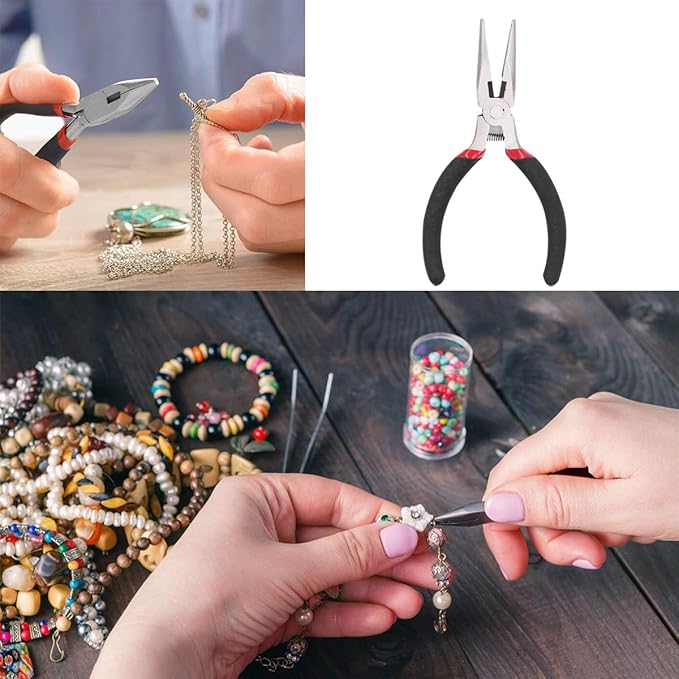 EuTengHao 1504pcs Open Jump Ring and Lobster Clasps Jewelry Repair Tools Jewelry Making Supplies Kit with Jewelry Making Accessories for Necklace Making Repair (Rose Gold)