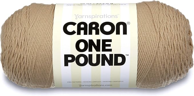 Caron One Pound Solids Yarn, 16oz, Gauge 4 Medium, 100% Acrylic - Lace - For Crochet, Knitting & Crafting ( 1 Piece )