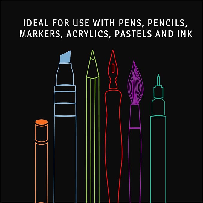 Bienfang Mixed Media Pad, 9x12 Inches (2-Pack) 40-Sheets Artist Paper, Spiral-Bound Sketchbook, 90lb,146gsm