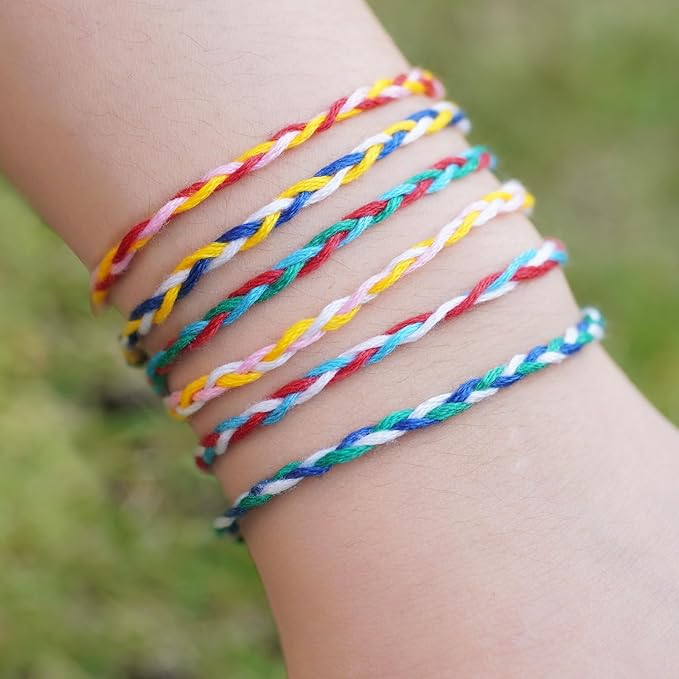 Friendship Bracelet String 36 Rainbow Color Skeins, Embroidery Floss Cross Stitch Embroidery Thread Floss Bracelet Making Yarn, Craft Floss