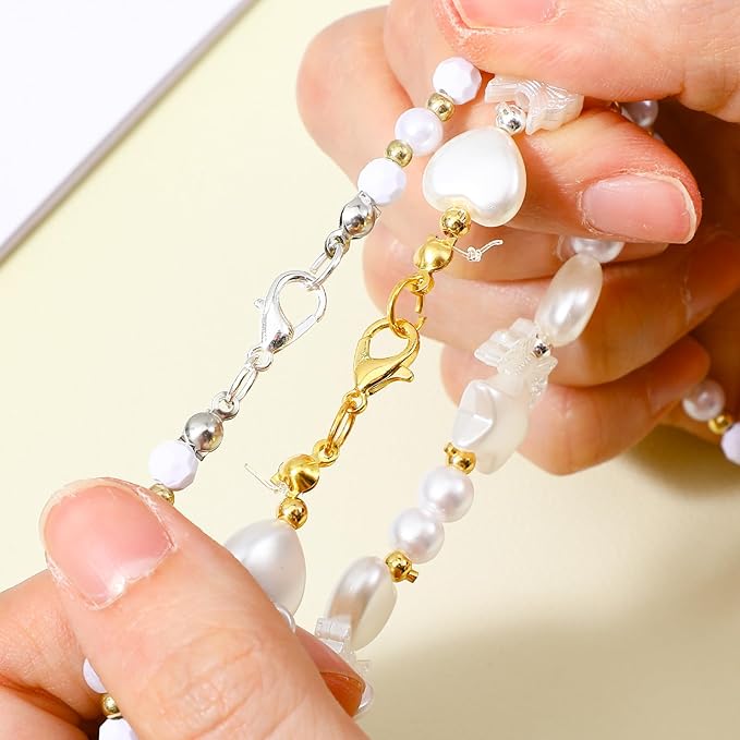 460 Pcs Lobster Claw Clasps for Keychains Bracelet Clasps and Closures Bead Tips Knot Covers Guage Open Jump Ring Brooch Necklace Bracelet DIY Set for Jewelry Making Supplies Bracelets (Gold, Silver)