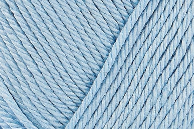 3 Skein/Pack Schachenmayr (SMC) Catania Originals Yarn, Each Ball 1.76 Oz (50gr) / 136 Yards (125 m), 100% Mercerized Cotton for Knitting and Crochet Yarn, Sport Weight, 173 - Light Blue
